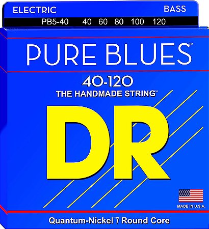 Encordoamento Pure Blues Baixo 5 Cordas, 40-120