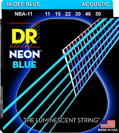 EM BREVE: Encordoamento Hi-Definition NEON Blue, Violão, 11-50