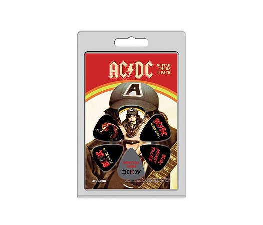 Palhetas Perri's Ac/Dc - Pacote Com 6 unidades