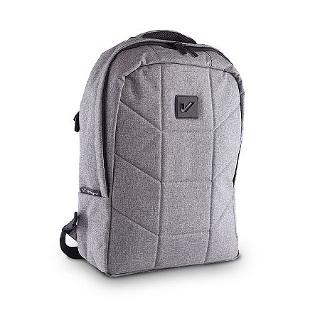 Mochila Backpack Acolchoada, Impermeável Para Equipamentos e Laptop, Cinza