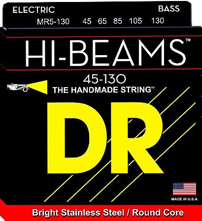 EM BREVE: Encordoamento Hi-Beams Baixo 5 Cordas, 45-130, Aço Inox, Núcleo Redondo