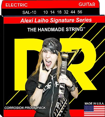 Encordoamento DR Strings Alexi Laiho Signat Guitarra 10-56