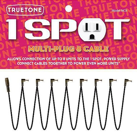 Cabo 1 Spot Extensor p/ Fonte Com 8 Plugs