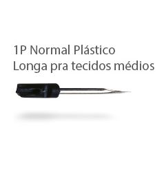 632 - 1P - KIT C/ 5 AGULHAS BASE PLÁSTICA - FAST LONGA - ETIQ PLAST