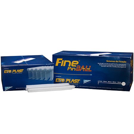 FINE PIN BALL - PINO PLÁSTICO FINO - ETIQ PLAST - CX 5.000