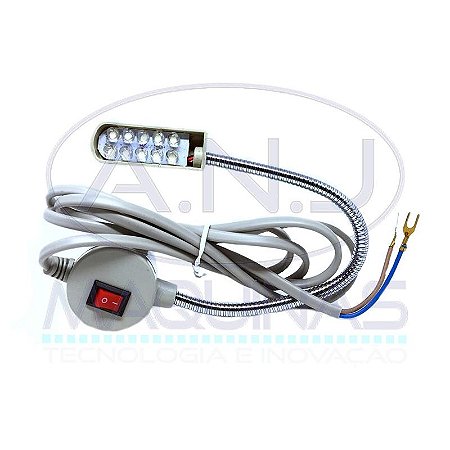 LED10F - LUMINÁRIA COM 10 LEDS - ANJ MÁQUINAS