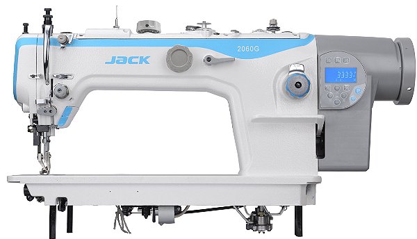 JK-2060GHC-4Q - MÁQUINA DE COSTURA RETA ELETRÔNICA TRANSPORTE TRIPLO BASE PLANA - JACK