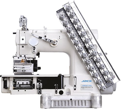 JK-8009VCDII-0408P-UT/PL - MÁQUINA DE COSTURA ELASTIQUEIRA ELETRÔNICA 4 AGULHAS 8 FIOS C/ CORTE DE LINHA- JACK