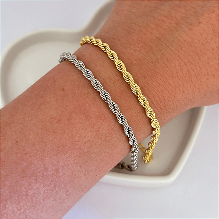 Pulseira Cordão Baiano 4mm