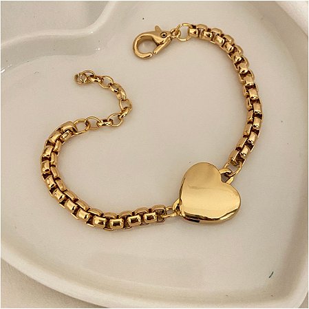 Pulseira Veneziana Passador Coração