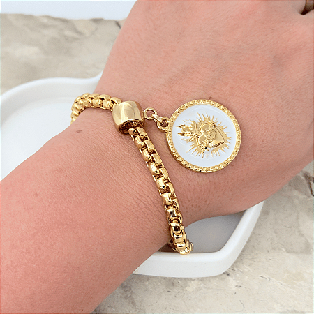 Pulseira Sagrado Coração De Jesus