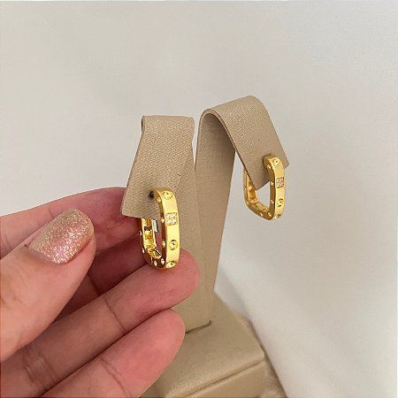 Brinco Argola Kartier Com Zirconias