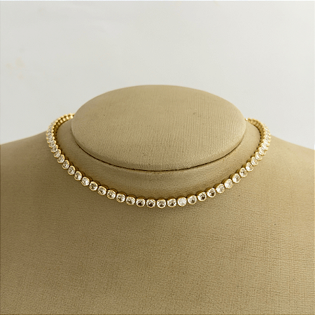 Choker 35Cm Riviera Cristal