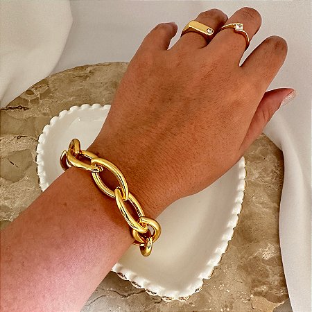 Pulseira Elo Oval Desing