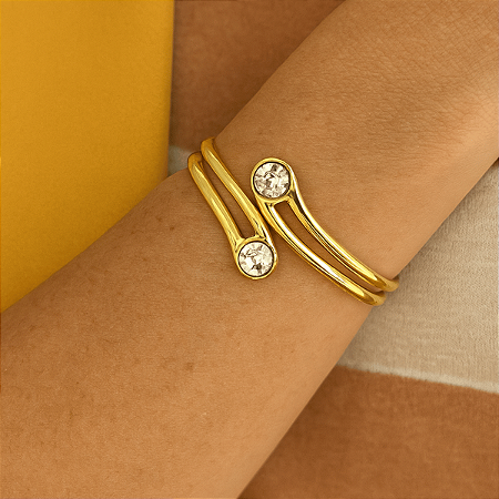 Bracelete Luxo Cristal