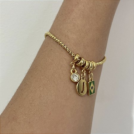 Pulseira Veneziana Inicial Brasil
