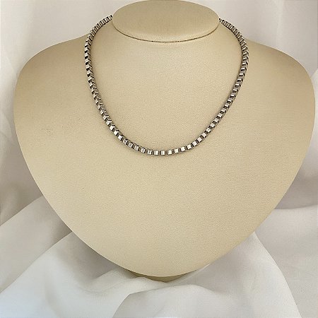 Colar 45Cm Elo Quadrado