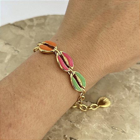 Pulseira Buzio Resina Color