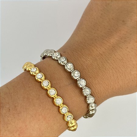 Bracelete Bolinha Cristal