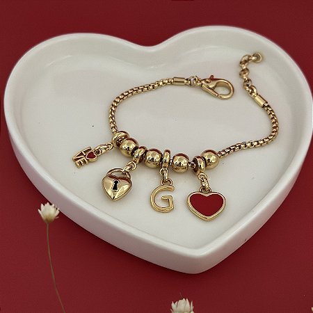 Pulseira Veneziana Mix Love Inicial