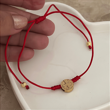 Pulseira Fio Cetim Ajustável São Bento