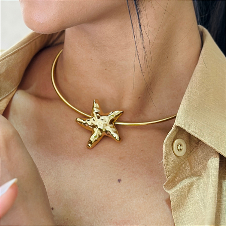 Colar Aro Estrela do Mar Orgânico