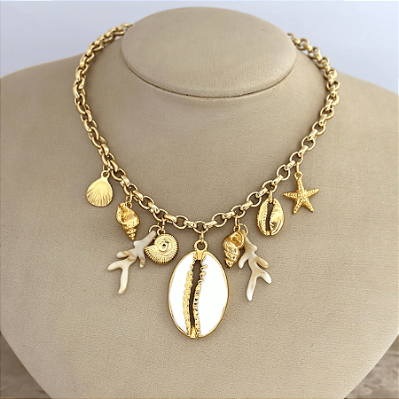 Colar 40Cm Mix Buzio