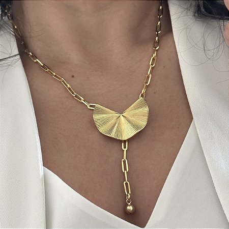 Colar 45Cm Cartie Leque