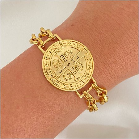 Pulseira Medalhão São Bento