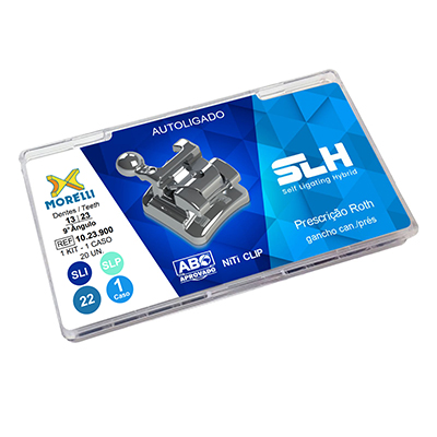 Bráquete de Aço Autoligado SLH Roth 022 Kit - Morelli ( 10.23.900 )