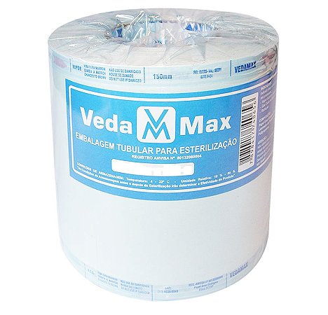 Rolo para Esterilização 25cm x 100m - Vedamax