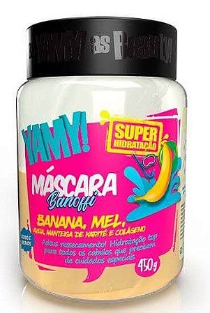 Máscara Super Hidratação Banoffee Banana 450g - Yamy!