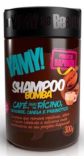 Shampoo Projeto Rapunzel Bomba de Café 300g - Yamy!