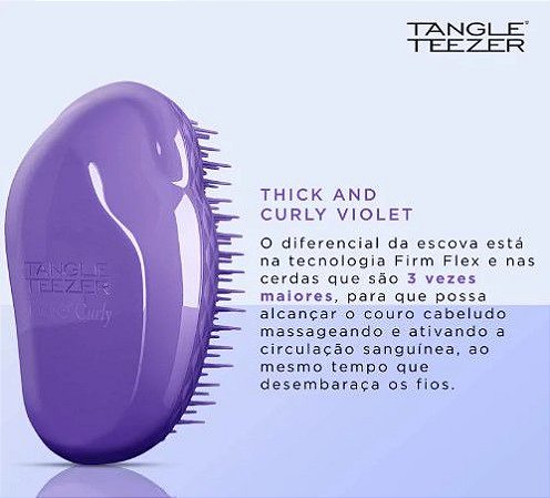 Escova Tangle Teezer The Original Thick and Curly Violet