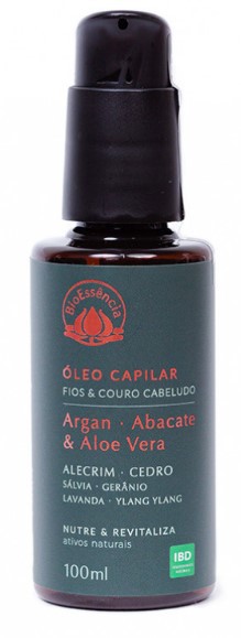 Oleo Capilar Argan, Abacate Aloe Vera 100Ml Bio Essência