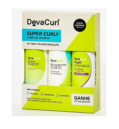 Kit No Poo + One Cond + Angell - SUPER CURLY