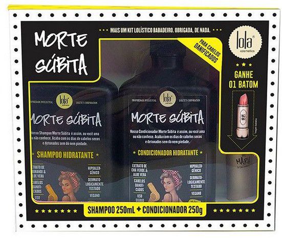 Kit Morte Subita ( Shampoo + Condicionador + Batom )
