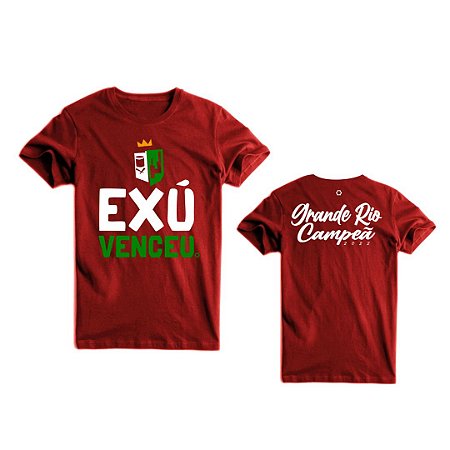 Camisa Masculina Exu Venceu Grande Rio Vermelho DS22