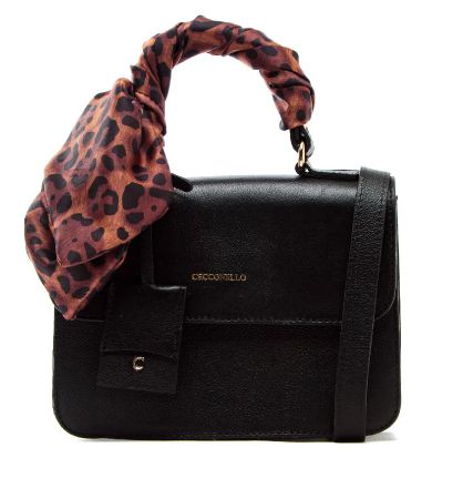 BOLSA CINDY COURO PRETO CECCONELLO