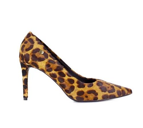 SCARPIN CLÁSSICO EM COURO ANIMAL PRINT