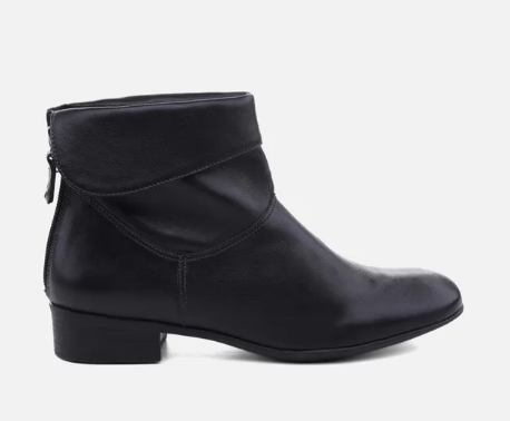 Bota Couro Preta Arezzo