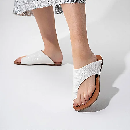 Sandália Rasteira Bordada Paetê Valentina Flats