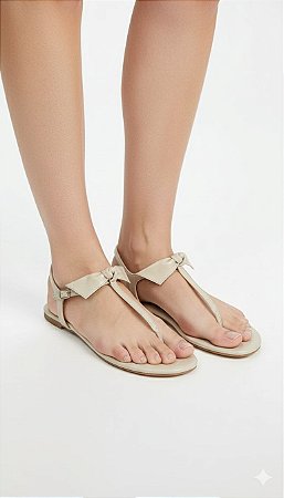 Rasteira Off White Lacore Feminina Confortável