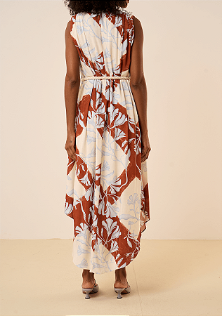 Vestido Maria.Valentina Solto Decote V Sem Manga