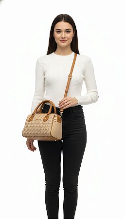 Bolsa Baú Nude Giulia Domna Moderna