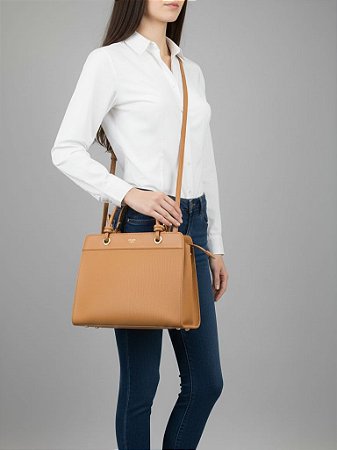 Bolsa Caramelo Estruturada Arezzo Feminina