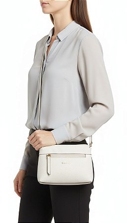 Bolsa Pequena Couro Branca Gloss