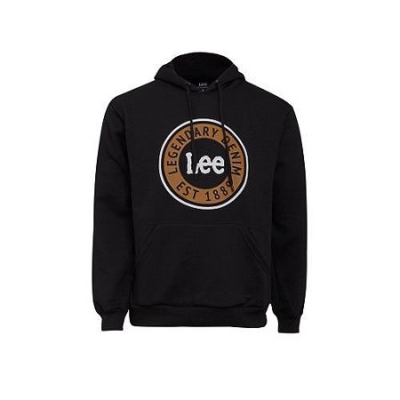 MOLETOM MASCULINO LEE PRETO 9007LM