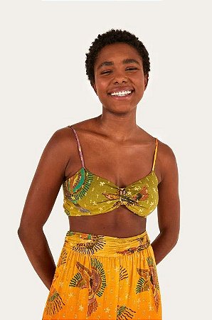 TOP ESTAMPADO ARARA LOVE FARM 305626