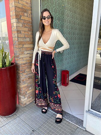 TOP TRICOT AMARRAÇÃO FARM OFF-WHITE 305486
